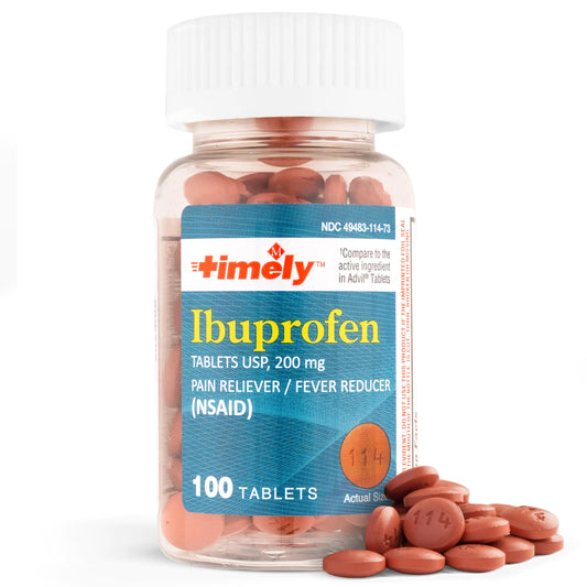 Ibuprofen 200mg Pain Ease - 100 Tabs Comparable to Advil